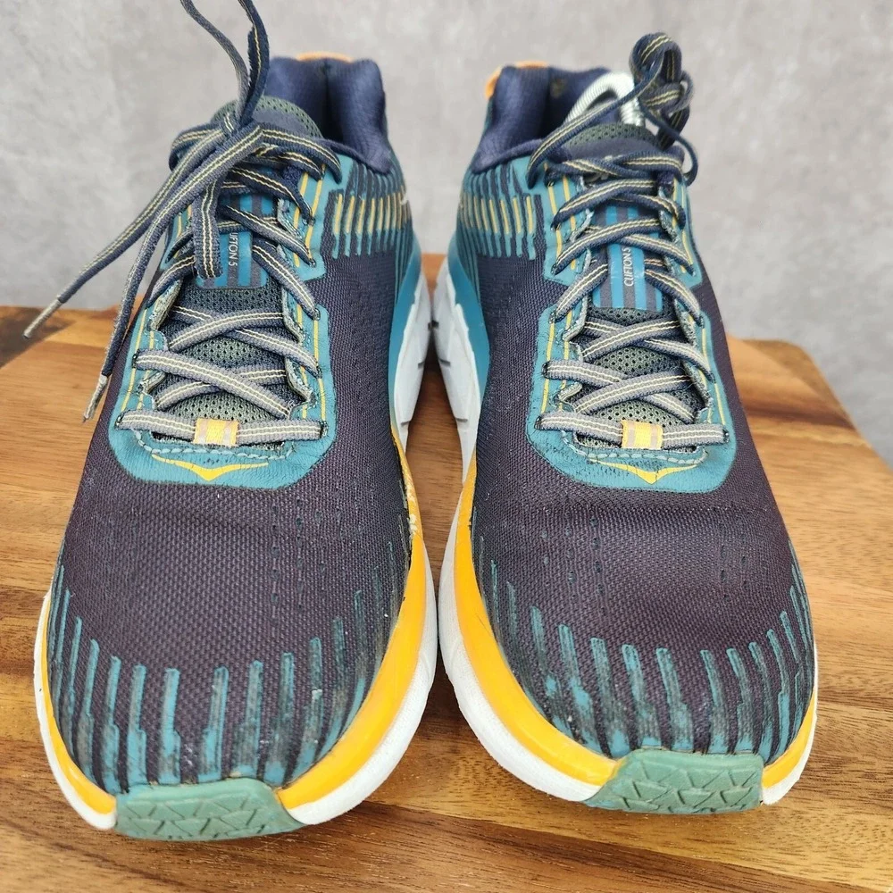 Hoka One One Clifton‎ 5 Running Shoes Mens 11.5 Blue Sneakers 1093755 BISB